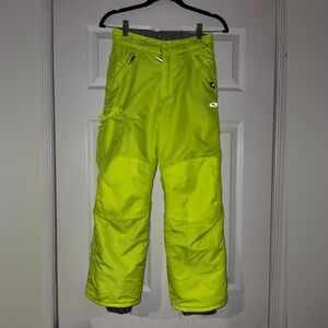 Kids neon yellow  Snow Pants boy size 8-10